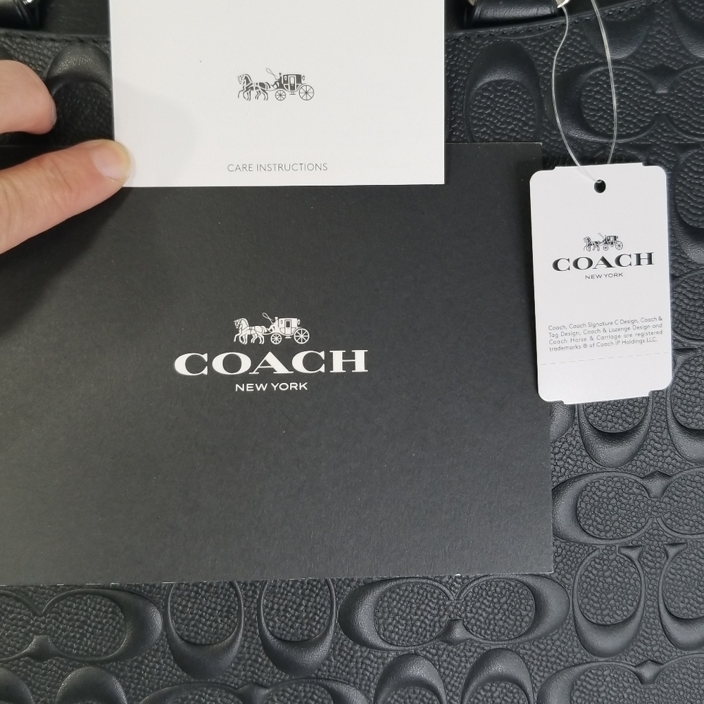 ☆ COACH Signature Designer Computer BAG Briefcase - Picture 9 of 12